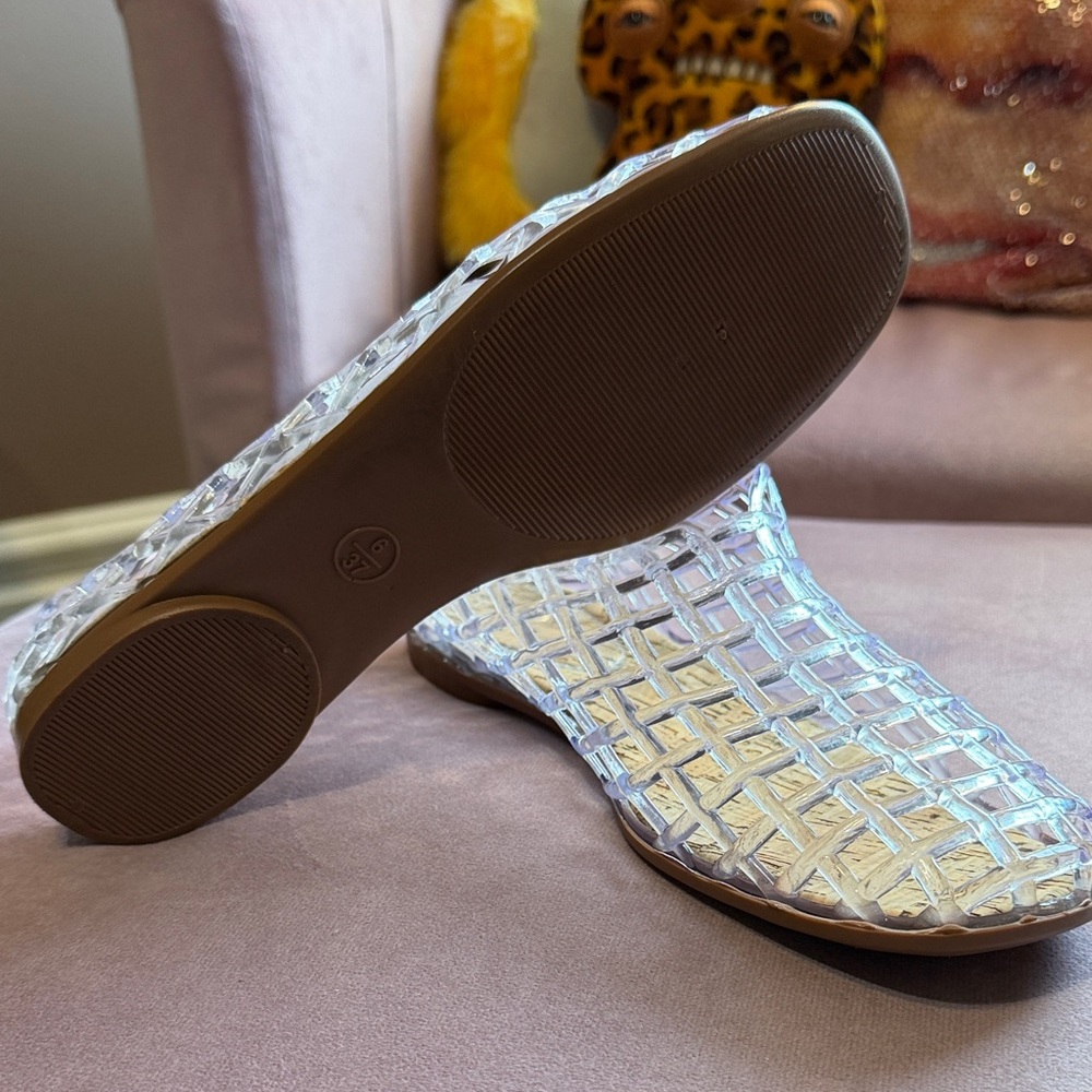 Clear Woven Slip-On Flats - Women - Picture 2 of 2